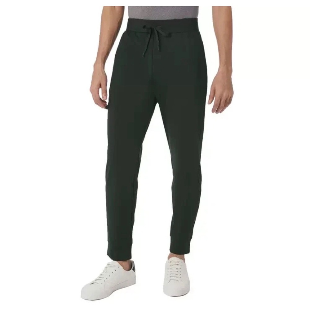 32 Degrees Heat Mens Green Textured Knit Jogger Pants •M• Gorpcore Athleisure